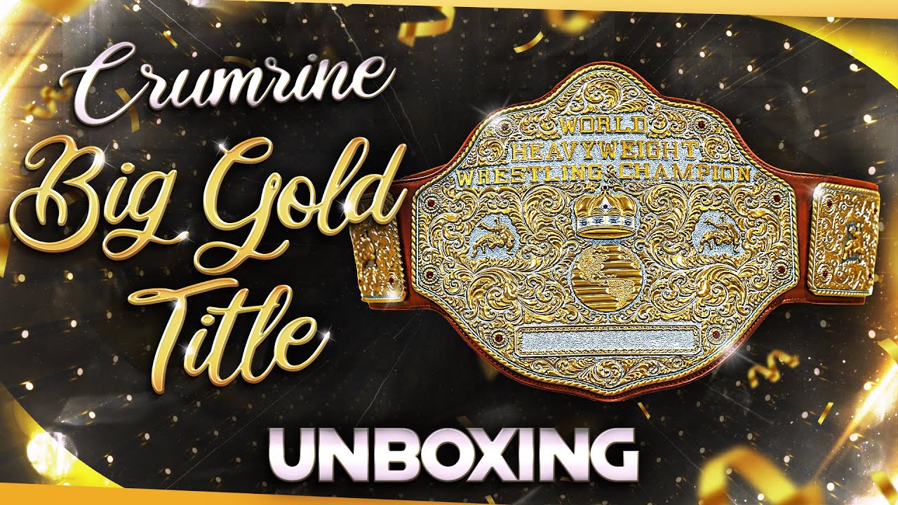 WWE Shop Crumrine Big Gold World Heavyweight Championship Replica Belt Unboxing!