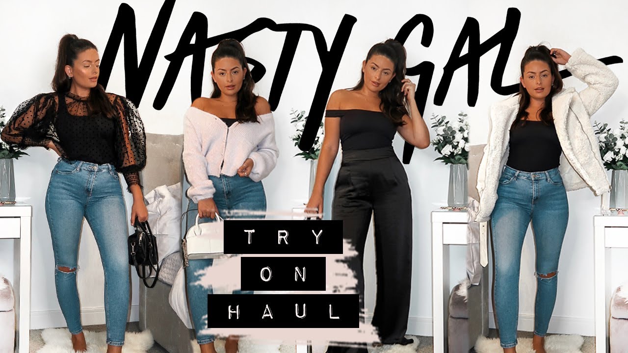 HUGE NASTY GAL Try On Haul * NOT SPONSORED * New In Autumn / Winter · ft. 10 ITEMS! | Emily Philpott