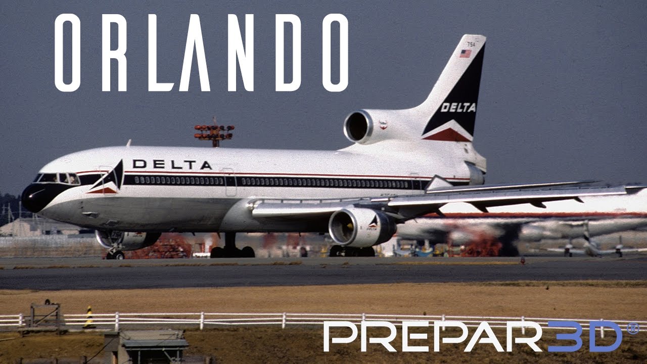 Prepar3D - Just Flight L-1011 - Landing at Orlando - TrackIR