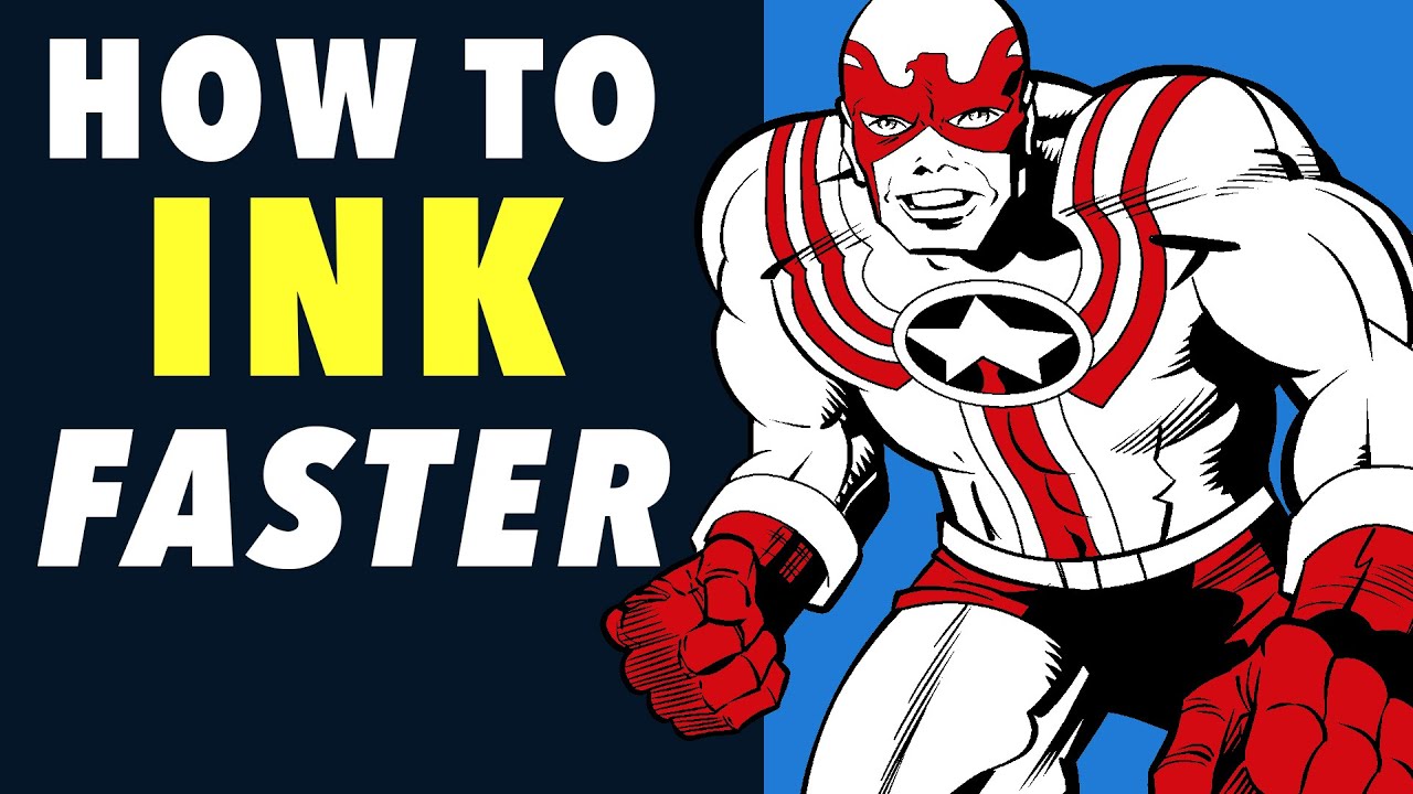 How to get Faster at Inking: Techniques I Use to Speed up My Workflow