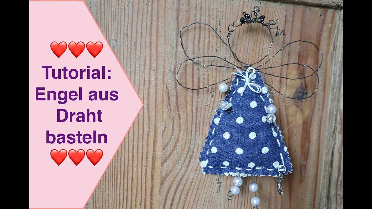 Tutorial: Engel aus Draht basteln Weihnachtsengel aus Draht formen Drahtengel basteln