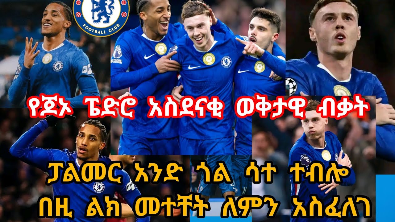 የጂኦ #ፔድሮ ወቅታዊ ብቃት #ፓልመርን መተቸት ለምን አስፈለገ ?