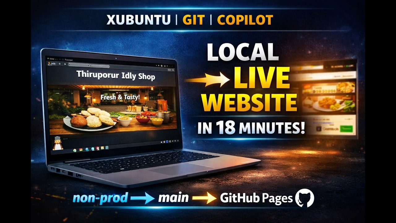 Build & Deploy a Website Using Git + GitHub Pages (Tamil) | Real DevOps Workflow | (Tamil DevOps)