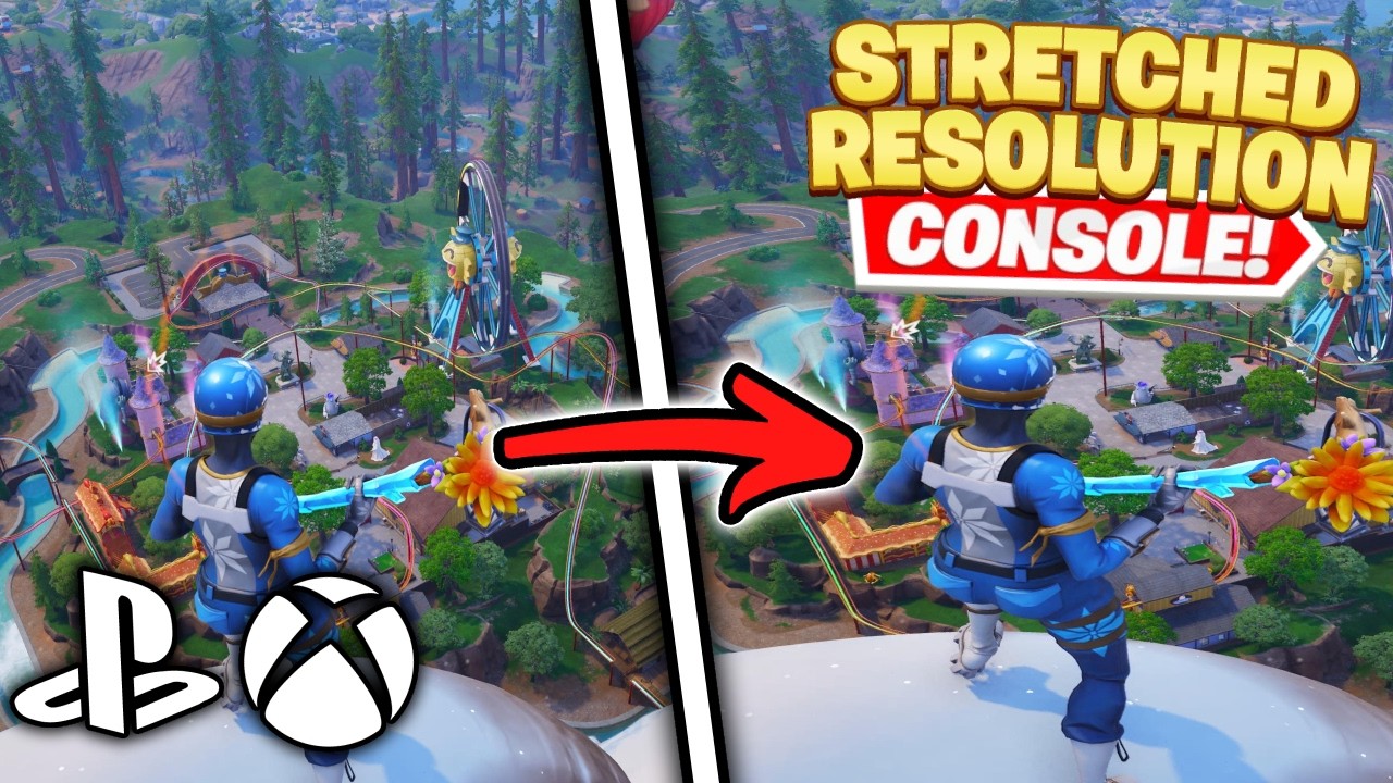 How To Get Stretched Resolution On Console *Fortnite Chapter 7*