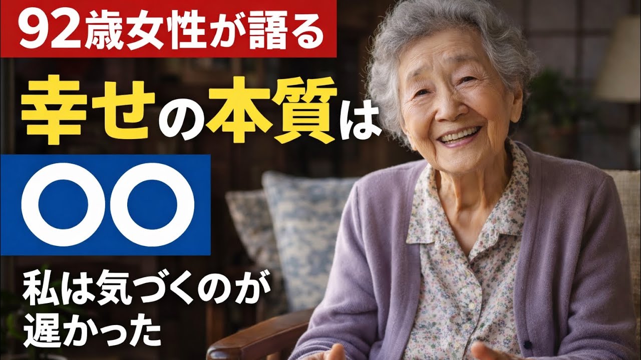 老後の本当の幸せは結局これだった。私は少し気づくのが遅かった…60代、70代の方に伝えたい