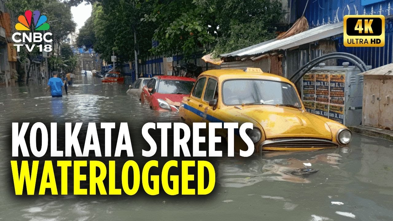 Kolkata News: Heavy Rainfall Leads To Waterlogging In Several Parts Of Kolkata | 4K | N18V
