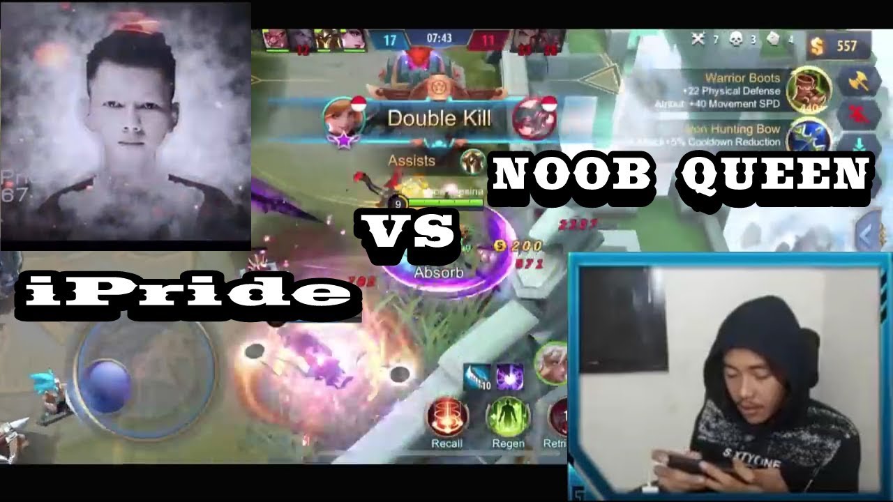 DUEL FANNY !! Noob Queen Vs iPride