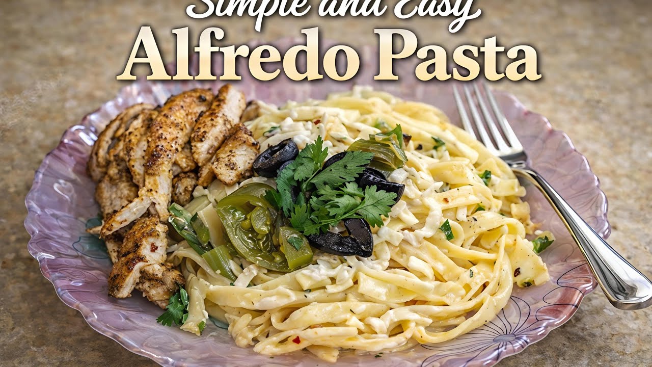 Rich, creamy Alfredo that turns simple ingredients into pure magic.🤍