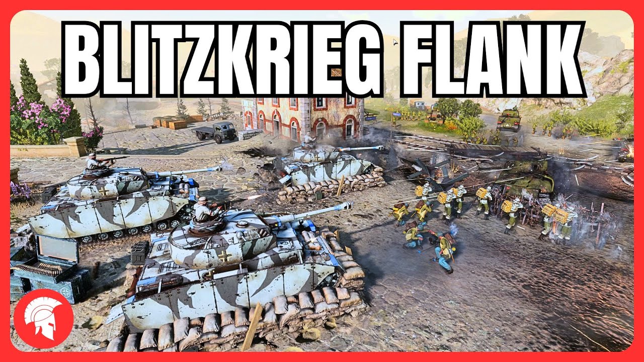Company of Heroes 3 — БЛИЦКРИГ ФЛАНК — Игровой процесс Вермахта — Многопользовательский режим 2 н...