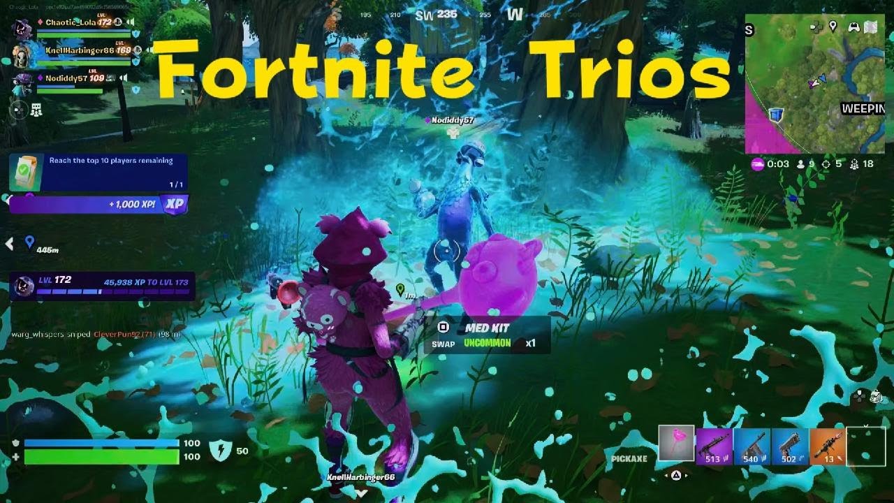 Fortnite Trios with my Son and KnellHarbinger66, Team Chaotic Numerals!