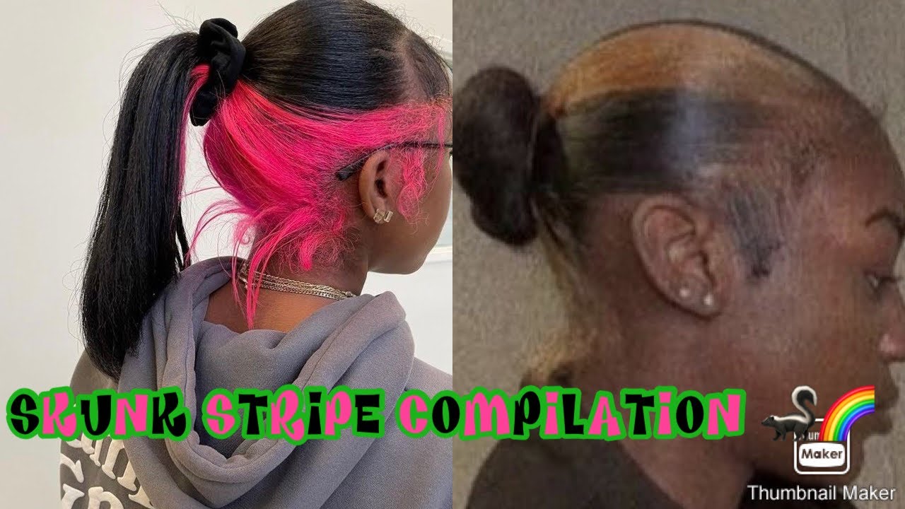 SKUNK STRIPE COMPILATION PART 1 🦨🌈😍😍😍😍| Mango Doll