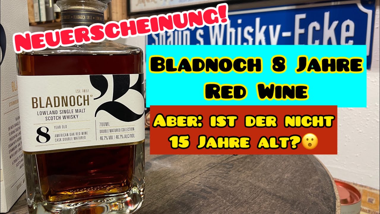 NEU! Bladnoch 8 Jahre Red Wine Cask
