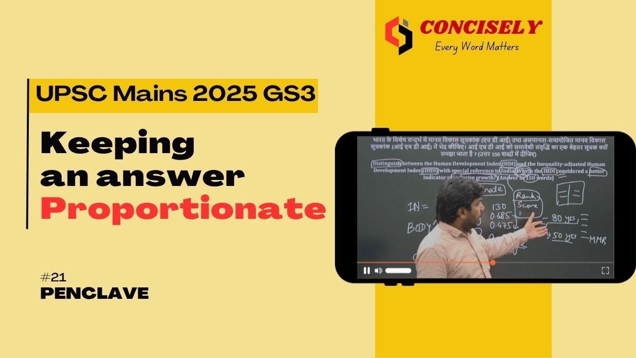 UPSC Mains PYQ 2025 | HDI, IHDI & Inclusive Growth | Answer Writing Approach