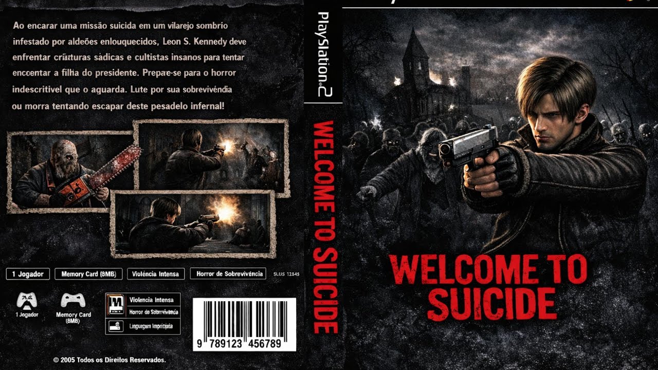 RE4 WELCOME TO SUICIDE PS2 JOGUE COM 3 PERSONAGENS