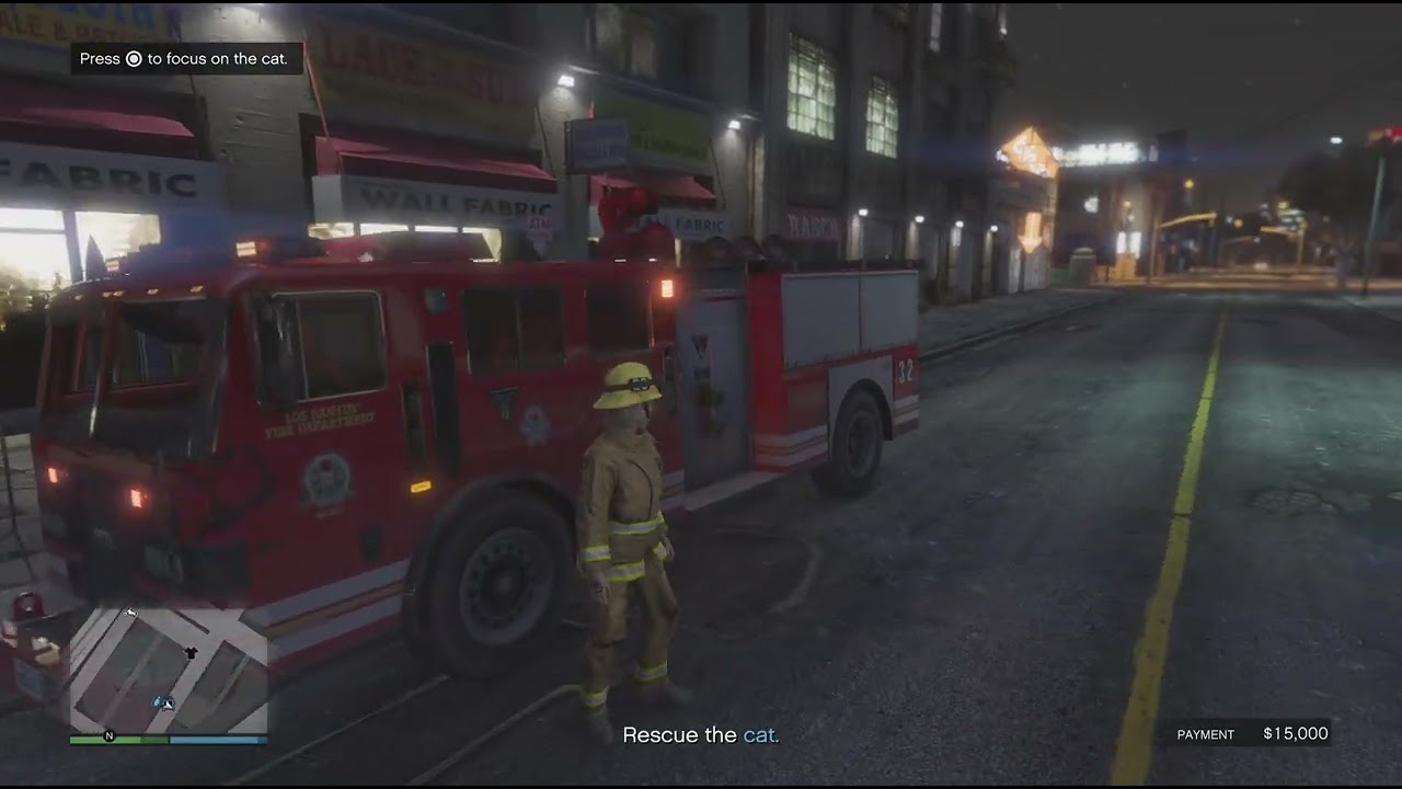 GTA V Online PS5 - New Odd Job! Firefighter. Earned $ 56,000🔥🚒🧯👩‍🚒