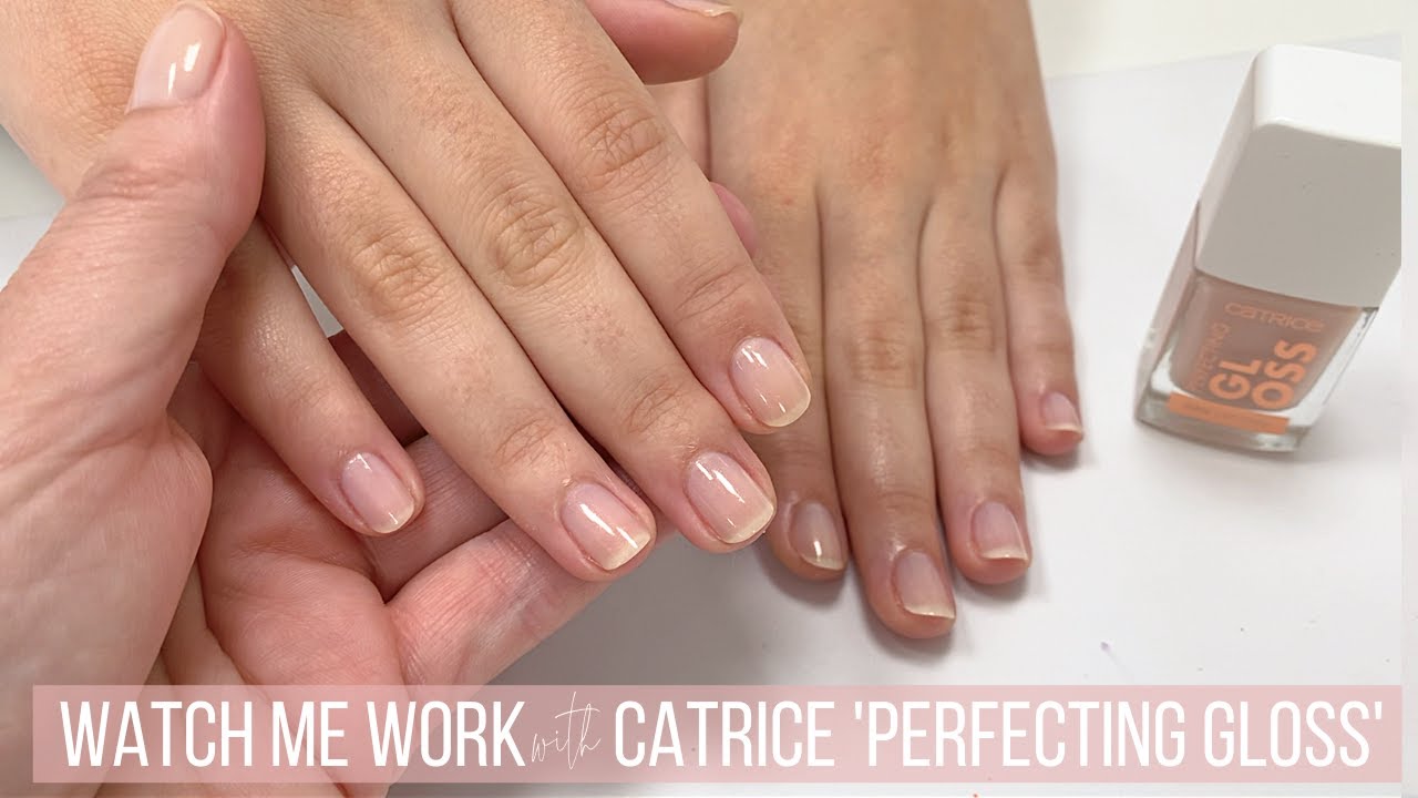 GENTLE, NON-INVASIVE MANICURE feat. CATRICE PERFECTING GLOSS [WATCH ME WORK/NO TALKING/JUST MUSIC]