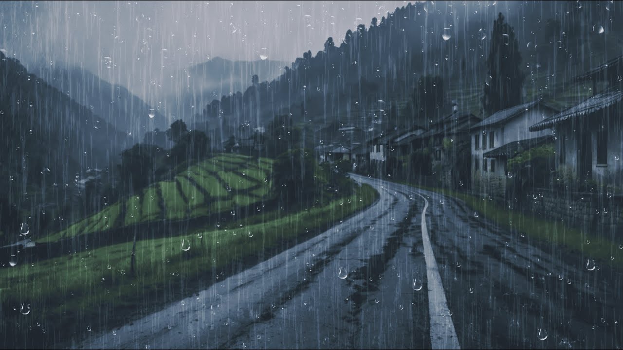 Heavy Rain and Thunder Sleep Sounds for Insomnia | Rainstorm White Noise 12 Hours