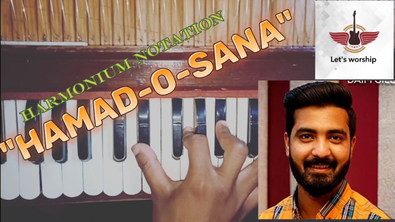 teri hamad-o-sana chaa saroor milda ll Harmonium notation ll let's worship...
