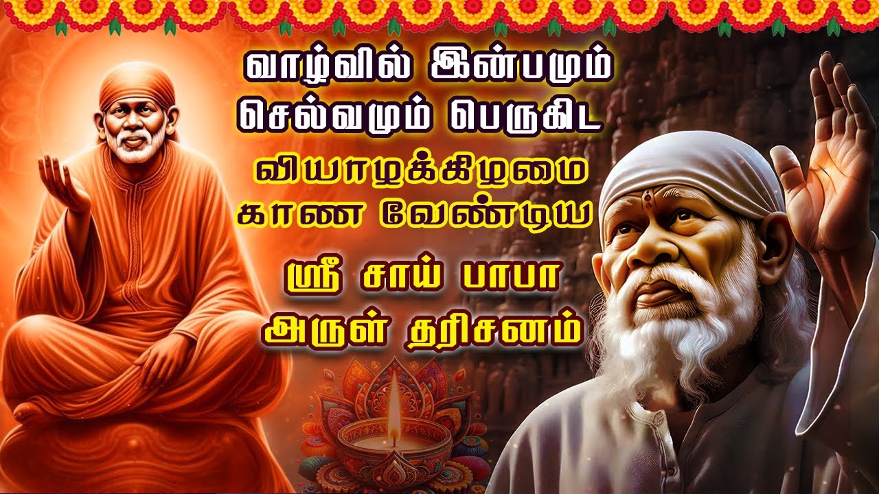 🔴LIVE: இல்லத்தில்  நலம் உண்டாக காணவேண்டிய அற்புதம் நிகழ்த்தும் ஸ்ரீ சாய் பாபா வியாழக்கிழமை தரிசனம்