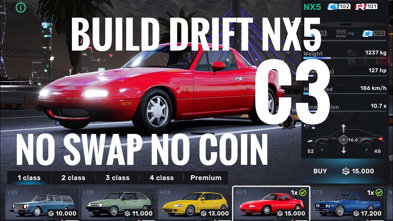 Build Drift NX5 (Mazda Miata MX-5) C3 CarX Street 1.7.0