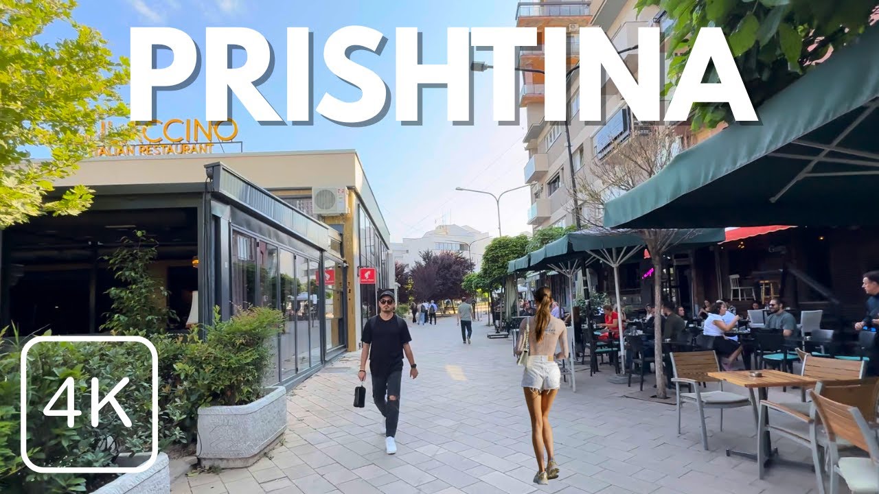 Summer Morning Walk in [PRISHTINA] Cozy coffee shops, no stress life | WELCOME TO KOSOVA