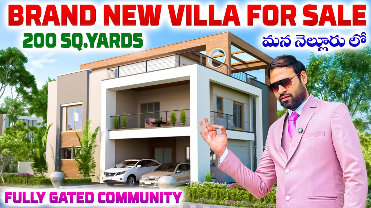 Brand New Villa For Sale in Nellore | 200 sq.yards | 3BHK Luxury Villa In Nellore | Real Estate
