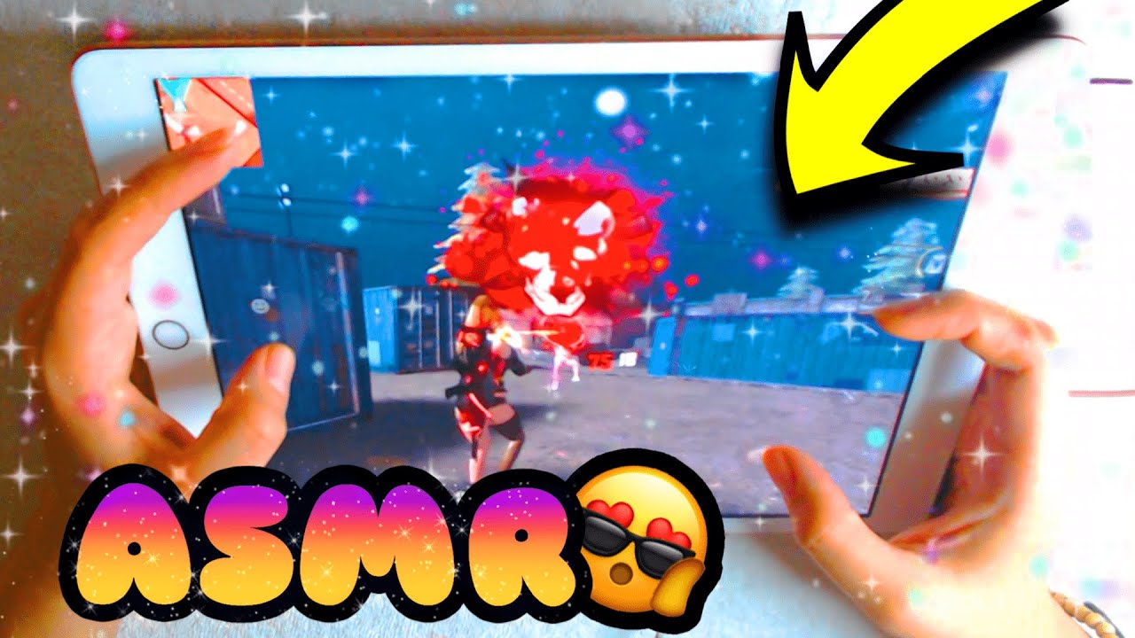 ASMR 😱TE ENSEÑO COMO JUEGO en mi NUEVA IPAD 👽🔥 || Crunchy  Eating Sounds Free Fire