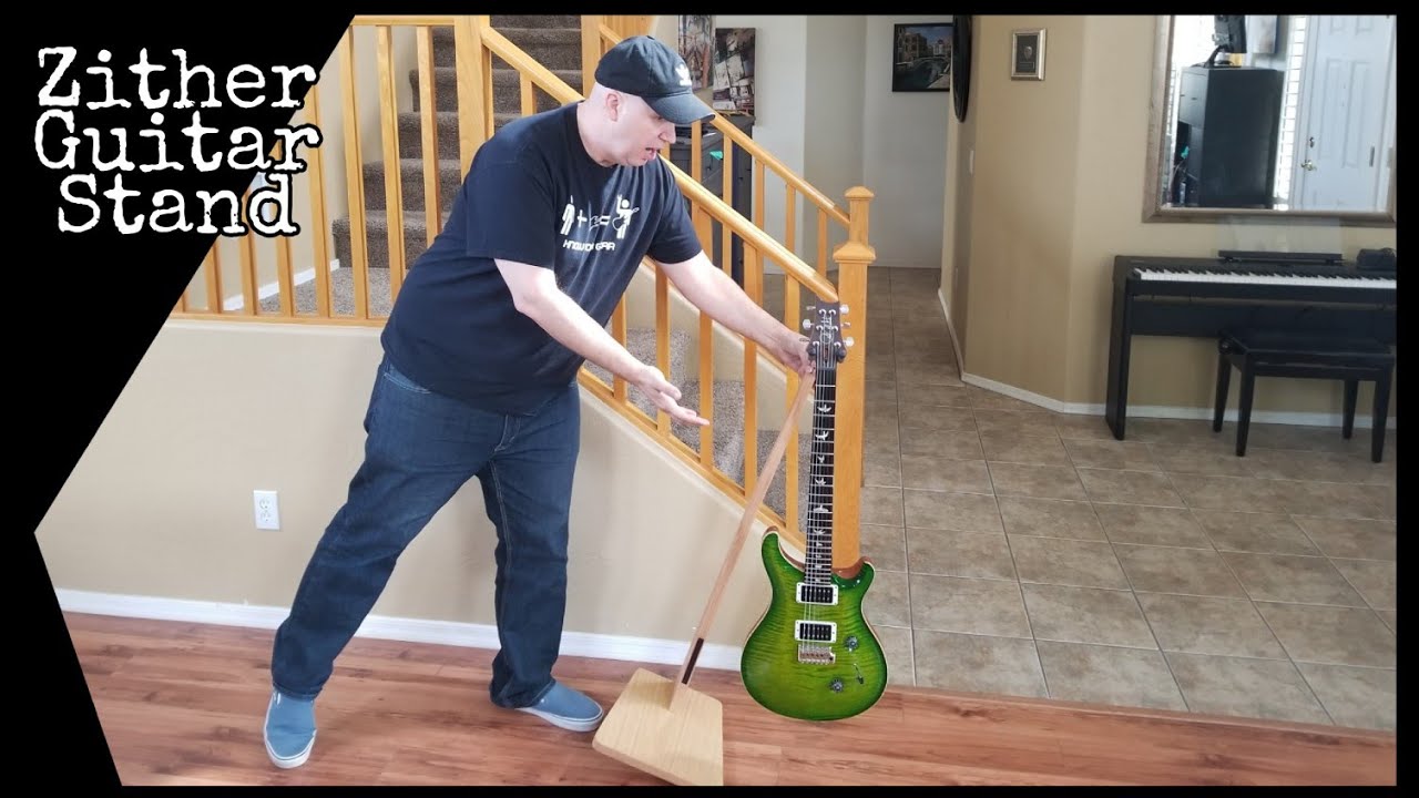 The Zither Guitar Stand Keeps Guitars Safe