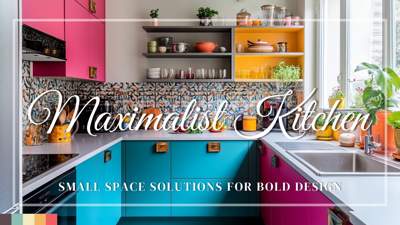 Maximalist Kitchen Makeover: Small Space Solutions for Bold Design