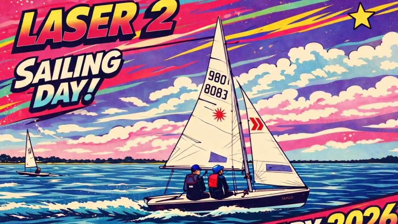 Laser 2 fleet sailing at Mount Pleasant Yacht Club