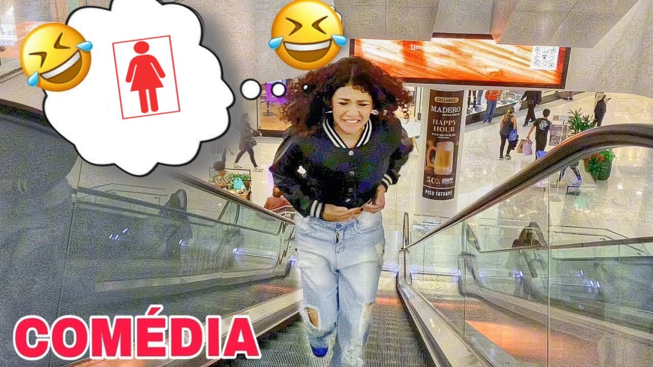 Quando o shopping não tem banheiro perto‼️