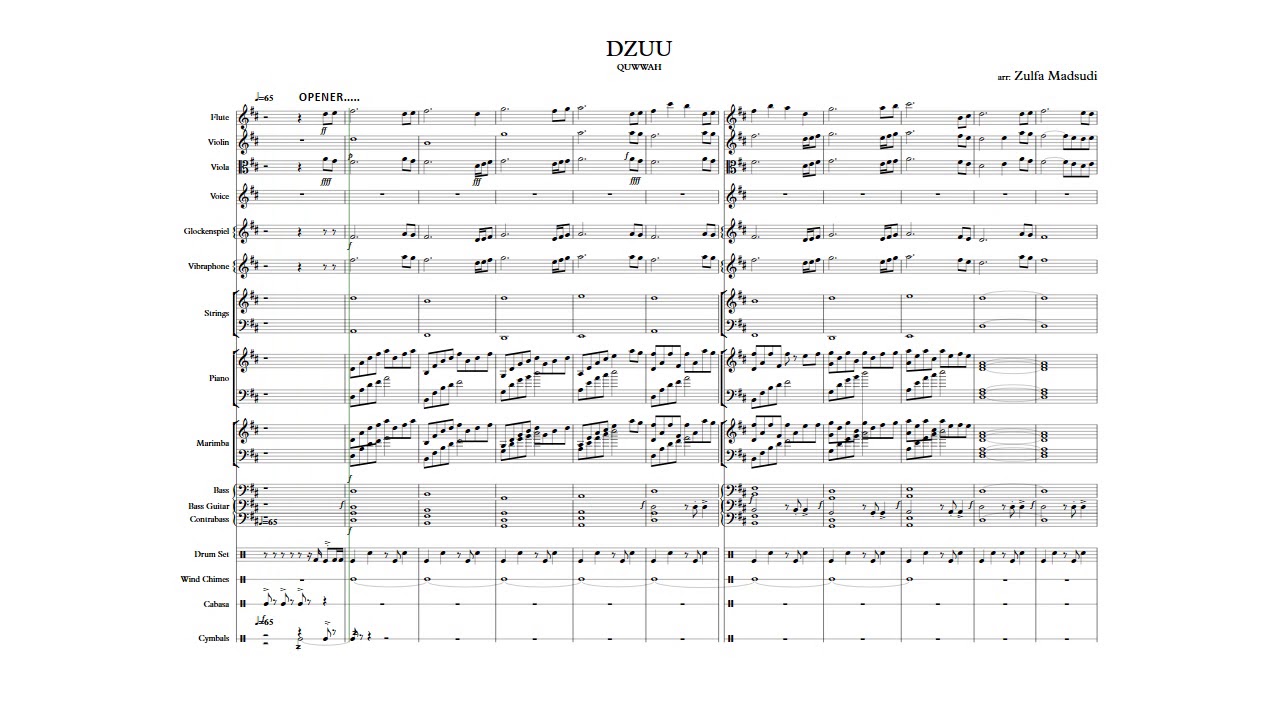 Dzuu Quwwah Scores... 05/06/2019 (Lagu angkatan ke-26) Dzuu Quwwah Generation.