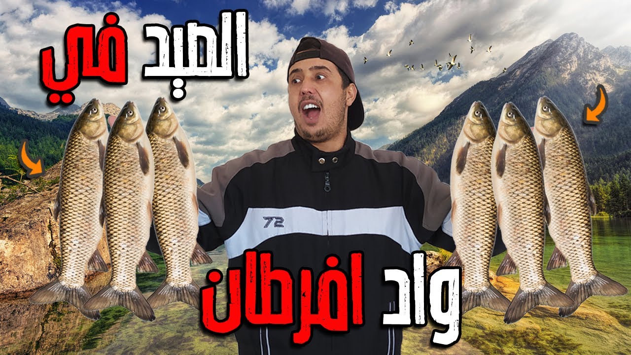 الحياة البرية : رحلة إلى مدينة واد لاو 😍 تحدي الصيد بالقصبة 🎣 في واد افرطان 🏕️ الصيد والطبخ 🍗🔥