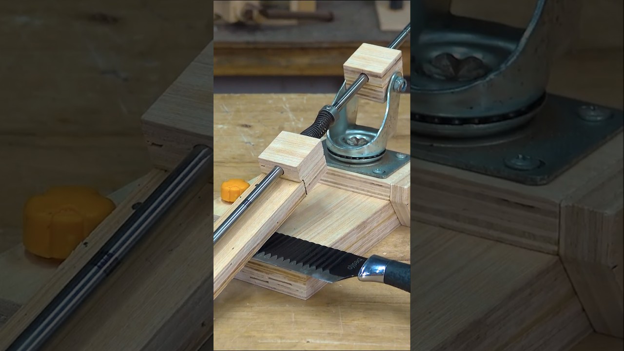Create a DIY Wooden Hand Sharpening Jig with Knife  #woodworking #sawblade