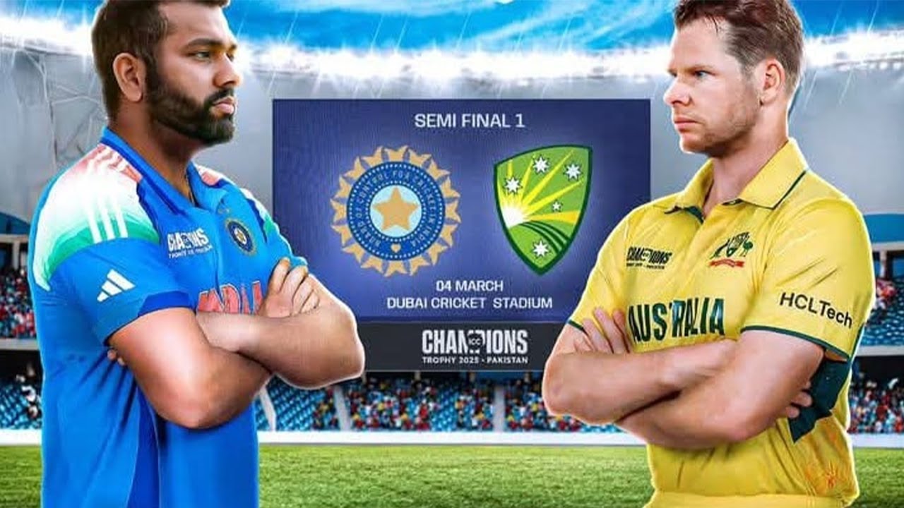 India vs Australia 1st Semi Final Champions Trophy 2025 | 