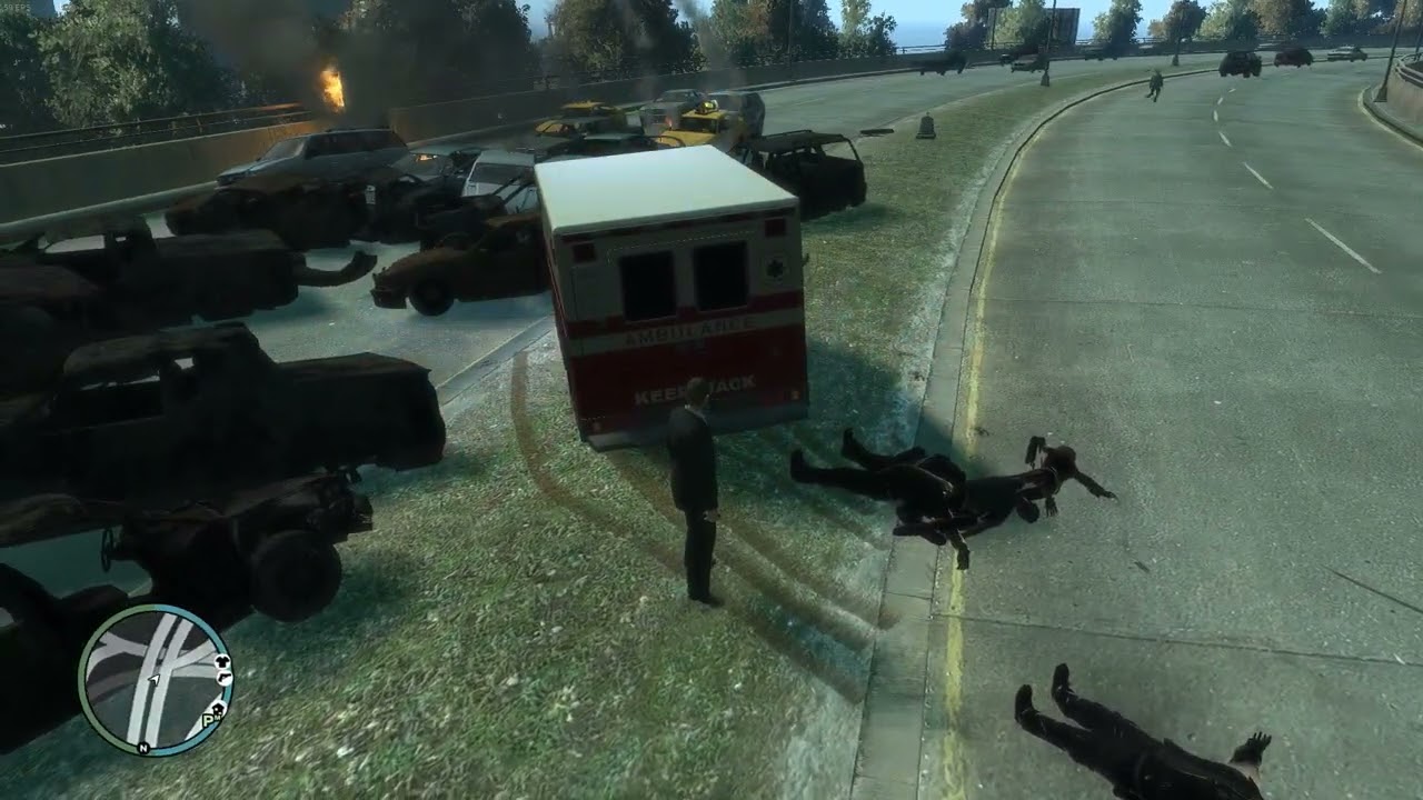 Grand Theft Auto 4, 200-Car Explosion-Chain