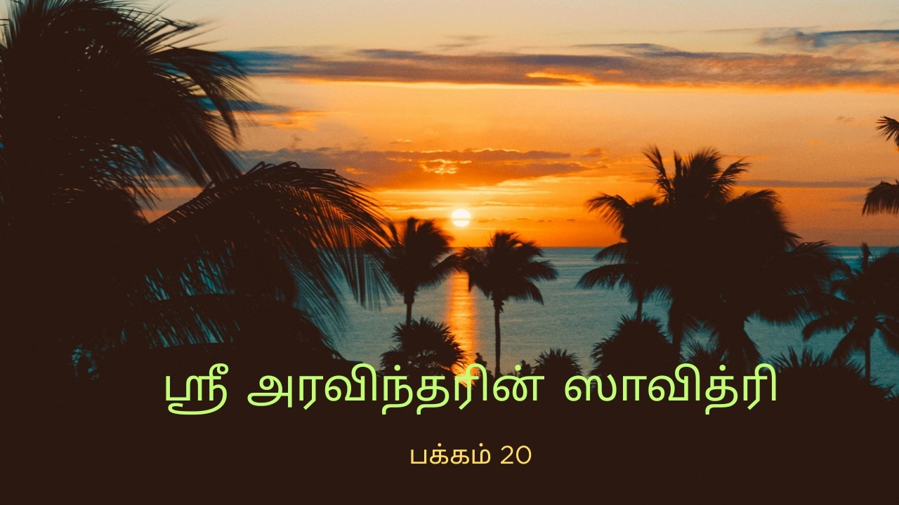 ஶ்ரீ அரவிந்தரின் ஸாவித்ரி, ஆதி காண்டம்,  இரண்டாம் சர்க்கம், பிரச்னை - பக்கம் 20