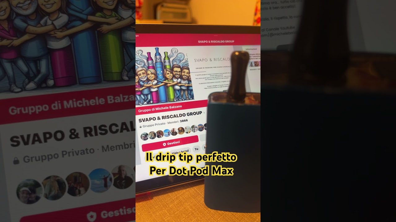 Questo &egrave; il drip tip che secondo me si addice alla dot pod max.Vieni nel gruppo per parlarne #dotpod