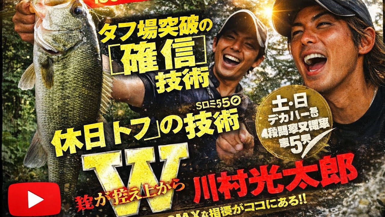 【川村光大郎】【霞ヶ浦系　トップウォーター限定】ホリデーアングル５