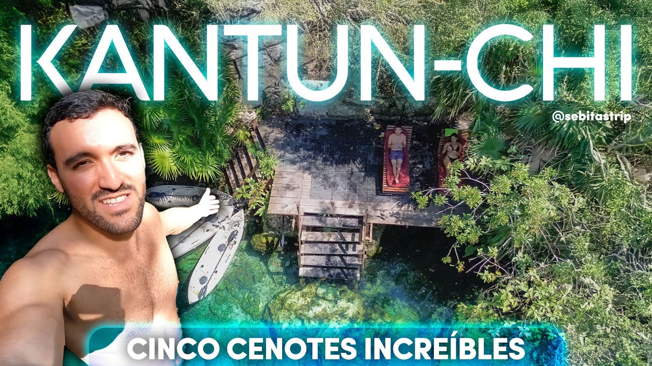 ¡EL PARQUE DE CENOTES QUE POCOS CONOCEN! a 25 minutos de Playa del Carmen ECOPARK KANTUN-CHI