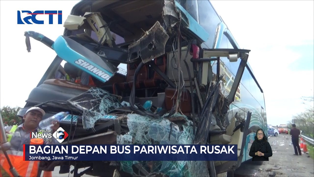 Sopir Ugal-ugalan, Bus Pariwisata Tabrak Truk Tebu di Tol Jombang, 1 Tewas #SeputariNewsSiang 21/10