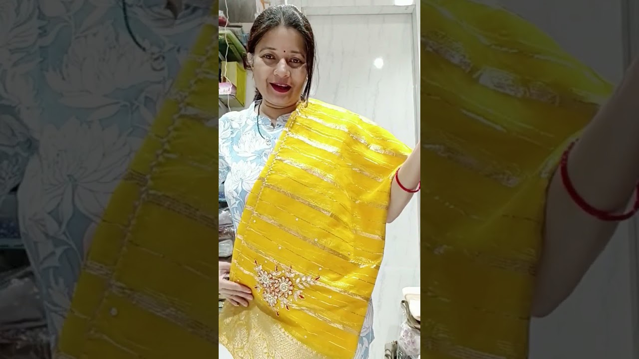🎉💐🎉💐 🎉 offer offer 🎉 only 550 free shipping organza saree with handwork with blouse piece saree