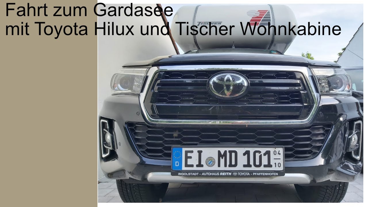Fahrt durch die italienischen Alpen zum Gardasee mit Wohnkabine