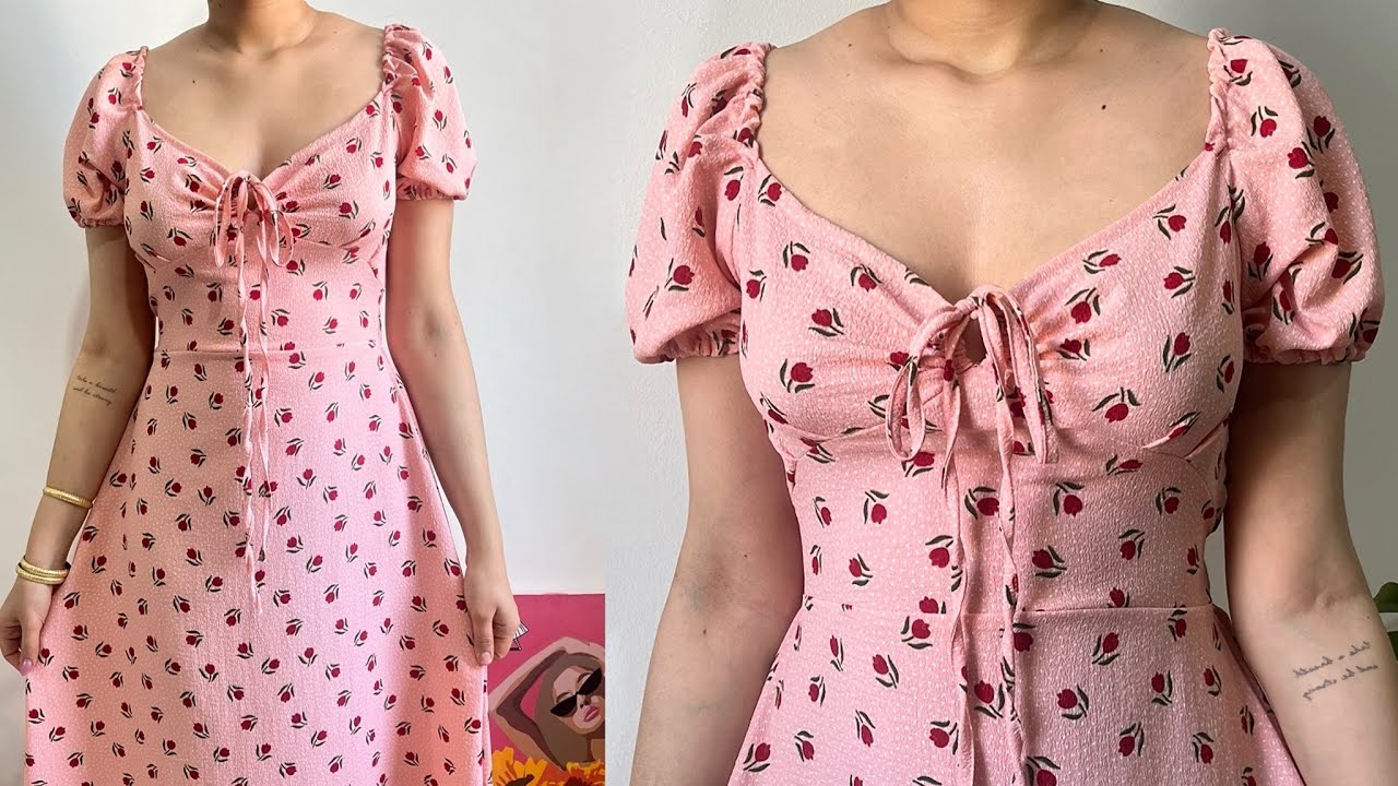 🎀Sew a cute Summer Dress🌸Easy Step by Step Tutorial