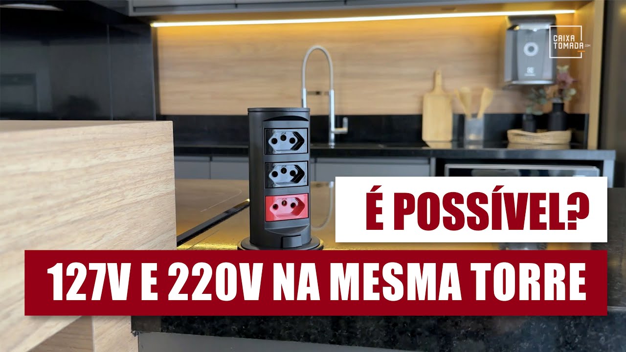 Torre de Tomadas com 127V e 220V - Como funciona?