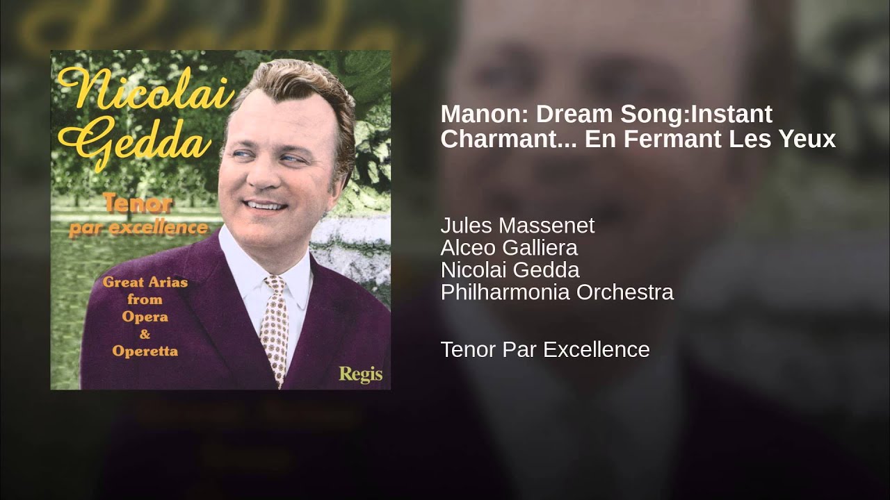 Manon: Dream Song:Instant Charmant... En Fermant Les Yeux