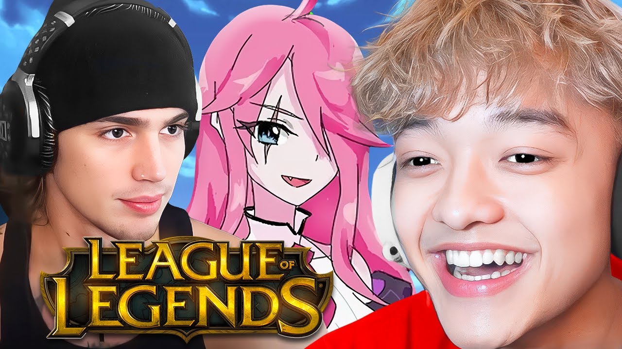 I 1v1'd Vinnie Hacker & Gamer Girl In League of Legends..