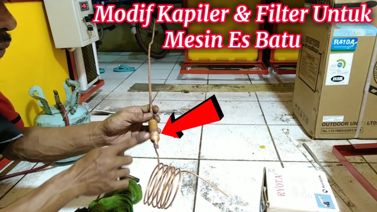 Merubah Outdor AC Untuk Mesin Es Batu