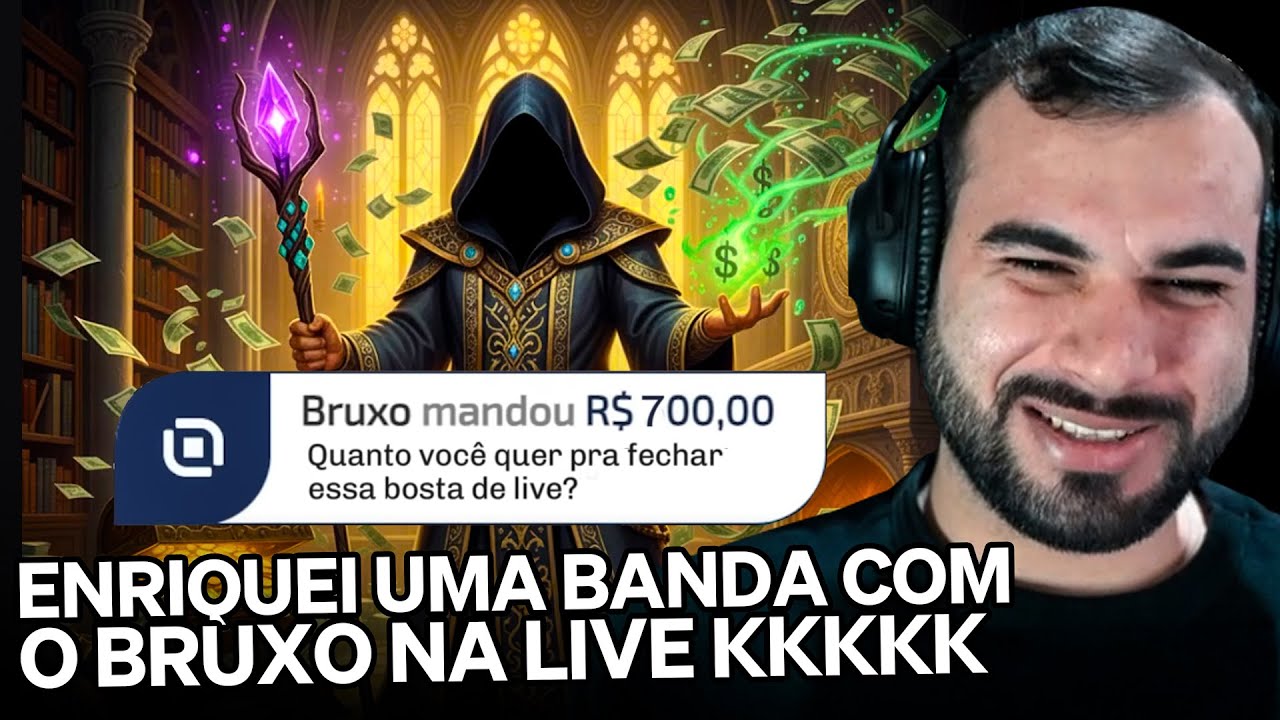O BRUXO FECHA LIVES APARECEU NA MINHA LIVE E ME DEU MUITO DINHEIRO | Cortes do Francisco