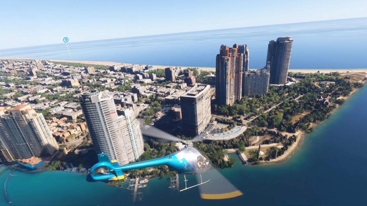 Is This the GTA 6 Miami Map? Helicopter Tour in MSFS 2024 | 4K Scenery